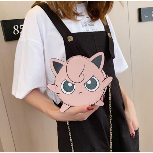Japan Anime Poke Bags ピカチュウ Shoulder Bag Pocket Monsters Bag Cartoon 3D Mini Cute Chain Haversack Messeng