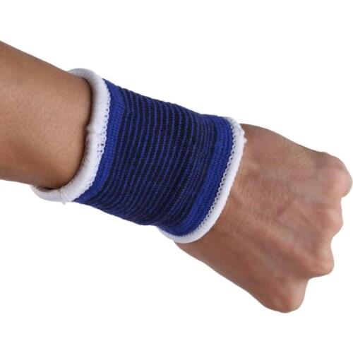 1Pair Elasticated Knee Blue Knee Pads Knee Support Brace Leg Arthritis Injury GYM Sleeve Elasticated Bandage Ankle Brace Support