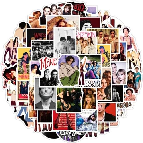 10/30/50PCS Italy Rock Band Maneskin Graffiti Stickers Skateboard Laptop Motorcycle Guitar Cool Waterproof Decal Stickers Toy