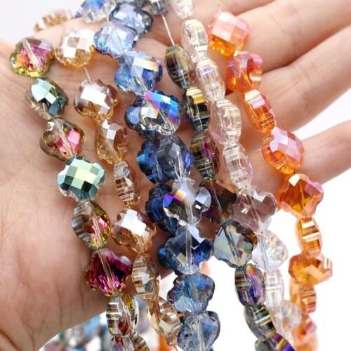 10pcs/lot 11*11mm Glass Fashion Straight Hole Crystal Beads For Jewelry Making Necklace Bracelet DIY Beads Accessories