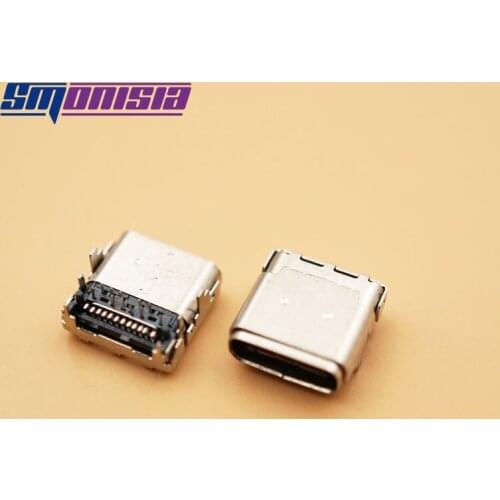 Smonisia 10pcs Type C USB Jack Port USB Connector Plug