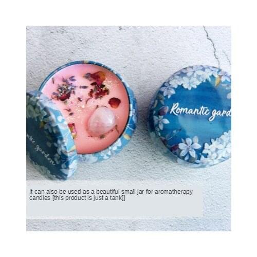 10PCS Candle Aromatherapy Iron Box Round shape DIY Candle Container Handmade Candle Material Round box