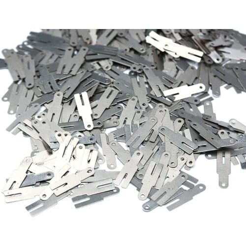 100pcs 0.15*20*4 H type Nickel Plated Steel Strap Strip Sheets for Battery