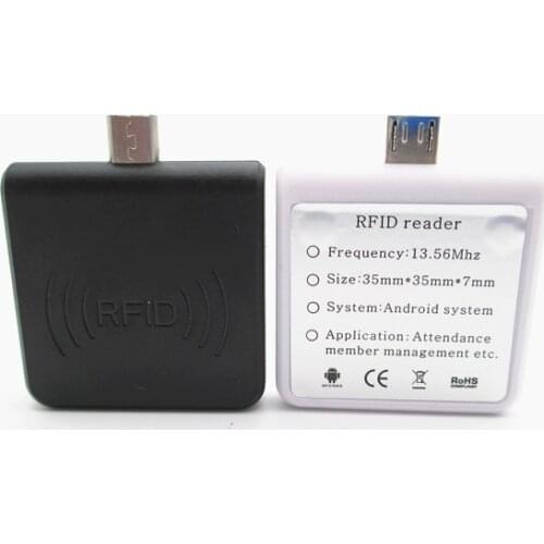 13.56Mhz IC mobile RFID Proximity Sensor Smart Card Reader for mobile Android Linux Windows black or white