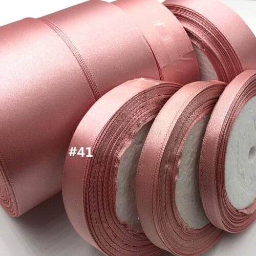 25 Yards Silk Satin Ribbon Wedding Party Decoration Gift Wrapping Christmas New Year Apparel Sewing Fabric Ribbon 38