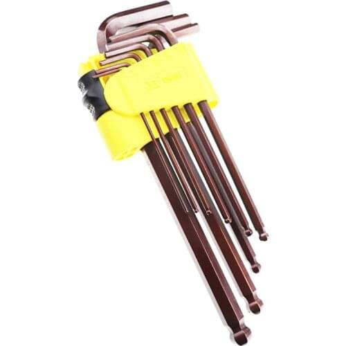 SIJIBOSI 9pc long arm ball end hex key wrench set I 1.5-10mm