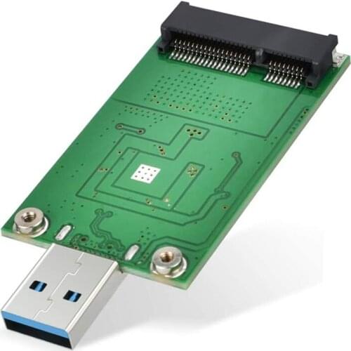 MSATA Adapter, MSATA to USB 3.0 Adapter, USB MSATA SSD Reader, SATA Converter Portable Flash Drive External Hard Drive