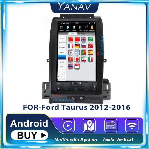 Android GPS Navigation Car Radio Multimedia FOR-Ford Taurus 2012-2016 13.3 Inch Stereo receiver DVD Player 2Din Tesla style