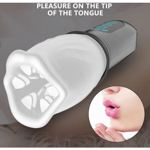 Automatic Male Masturbator Cup Pussy Sex Tools for Couples Mouth Oral Adult Endurance Exercise Sex Products Sex Toys For Men