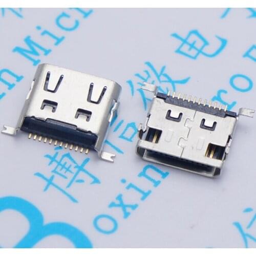 Free shipping 20PCS 12P Female Plug Phone USB Phone Accessories Data Interface 12 12P USB Mobilephone Socket