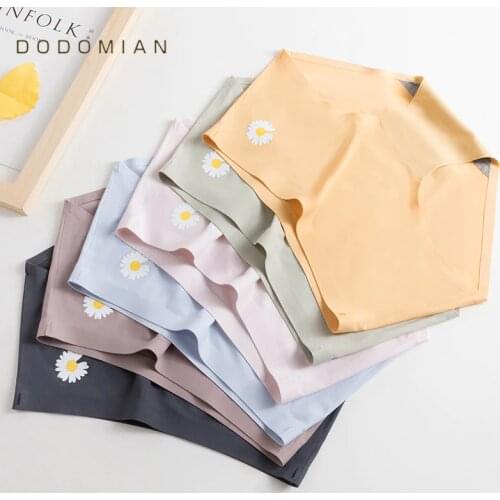 4Pcs/lot Seamless Panties women underwear Comfort Intimates Female Lingerie Mid-Rise Briefs for Girls Solid Color Underpants