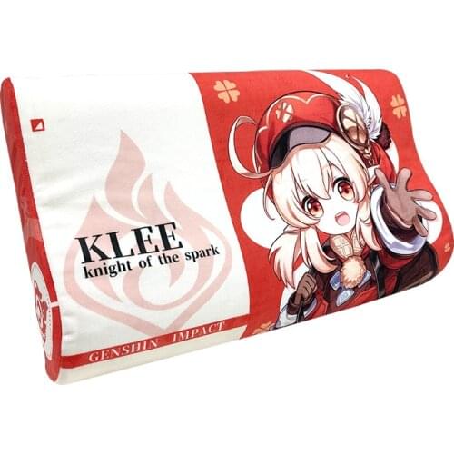Genshin Impact Klee Keqing Inspired Cosplay Pillow Case Cartoon Genshin Impact Print Pillowcase Pillow Cover Costume Accessory