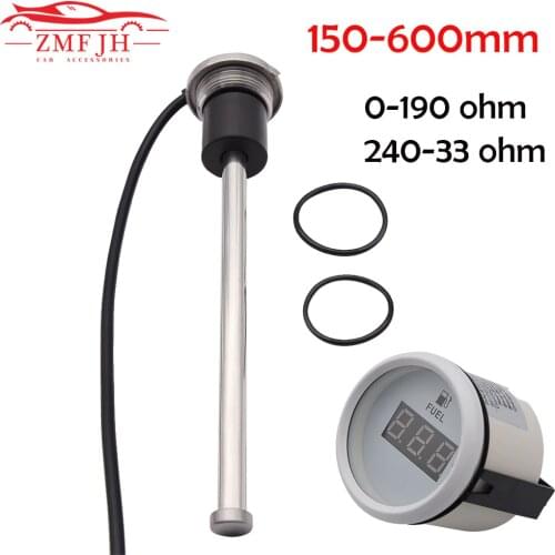 Oil Liquid Tank Water Fuel Level Senor 0-190 ohm/240-33 ohm Fit For Boat Car Fuel Sender Unit Water Level Sensors with 150-450mm