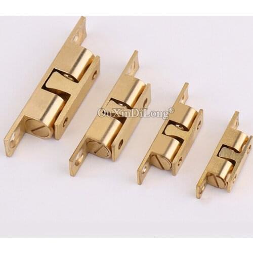 Brand New 4PCS Pure Brass Cabinet Catches Cupboard Wardrobe Door Touch Beads for Furniture Door Latch Stoppers