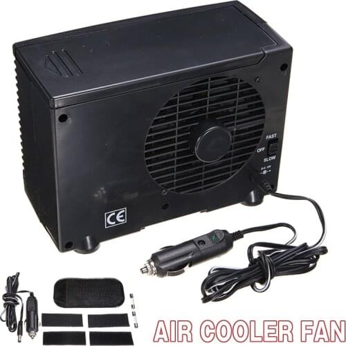 DC 12V 30W Mutifunctional Car Air Conditioner Cooler Cooling Fan Water Ice Evaporative Cooler Car Personal Space Cooler Fan