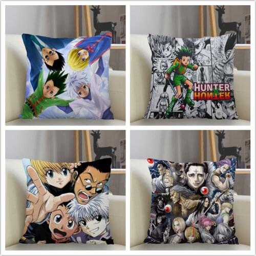 Musife Hunter x Hunter Pillowcase Custom Square Pillow Cover Case Zipper Pillowcase 35*35,40*40,45*45cm Drop Shipping