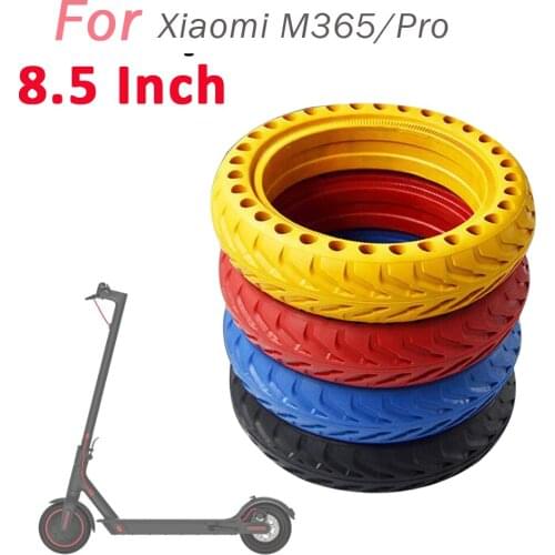 1PC Color 8.5 Inch Perforated Shock Absorbing Damping Explosion-Proof Solid Honeycomb Tires for XiaoMi Mijia M365 Scooter