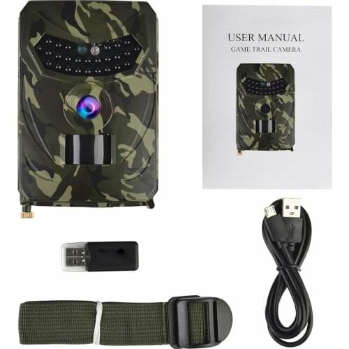 PR-100 Wildlife Trail Camera 1080P Scouting Infrared Night Vision Waterproof Portable Outdoor Hunting Camera