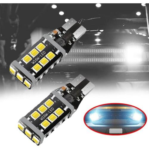 T15 Led Light Bulb 921 LED Bulb W16W 800LM for Backup Reverse Lights, Xenon White, No Hyper Flash (Pack of 2)