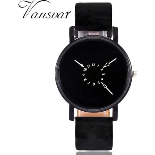 Vansvar Quartz Wristwatches Watch Women Fashion Luxury Creative Montre Femme Top Brand Watches Leather Dropshipping 533