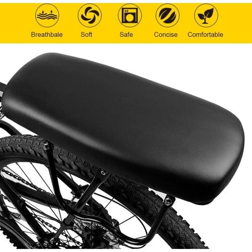 Bicycle Rear Saddle Child Rear Seat Cover Baby Bike Chair with PU leather and Shockproof for Children Bicicleta Accessories