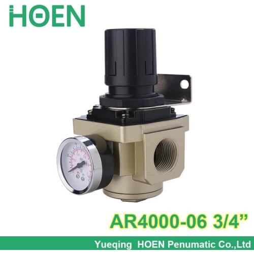 High quality Air compressor regulator control air pressure pneumatic AR4000-06 with gauge 3/4" BSP SMC type air treatment units