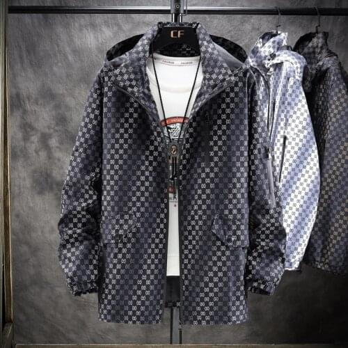 ZOGAA Men's Hooded Trench Coats