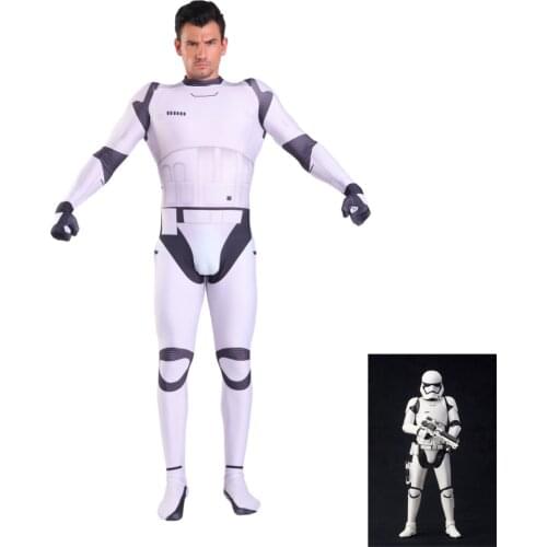 Star Wars Imperial Stormtrooper 3D printing Mask Cosplay Zentai Superhero Bodysuit Suit Jumpsuits Halloween Party Costumes
