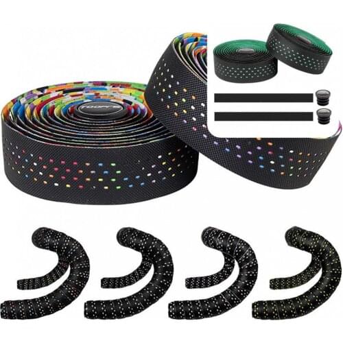 Faux Leather 1 Set Durable Ergonomic Bike Handle Tape EVA Bike Bar Tape Comfortable for Bike