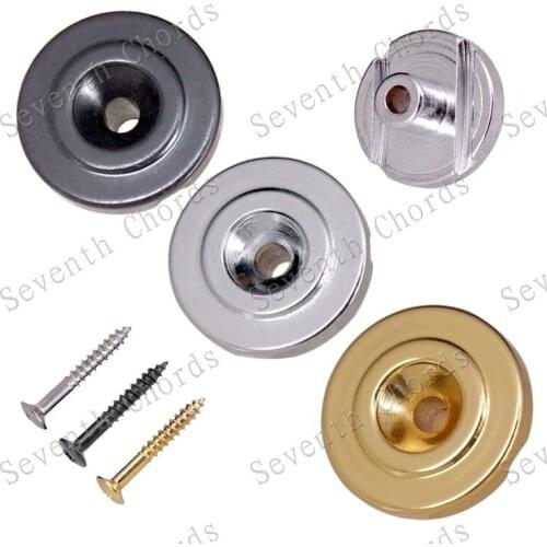 2 Pcs Round Flat Electric Bass Guitar String Retainers Tree