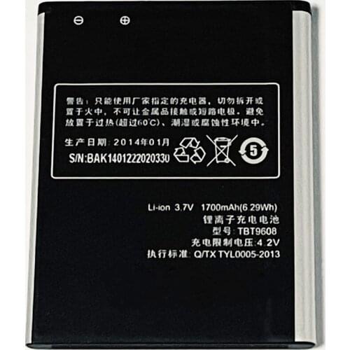 3.7V 1700mAh TBT9608 For K-Touch Touch2 Touch2c T83 T85+ W70 T87+ Battery