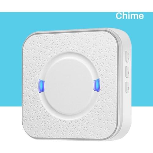 AC 90V-250V Ding Dong 52 Chimes 110dB Wireless Doorbell Receiver Wifi Video Doorbell Camera Low Power Consumption Indoor Bell
