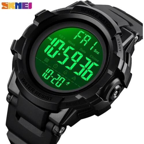 SKMEI Sport Mens Watches 2 Time Waterproof Digital Men Wristwatch Luminous Chrono Count Down Alarm Hour Clock montre homme 1568