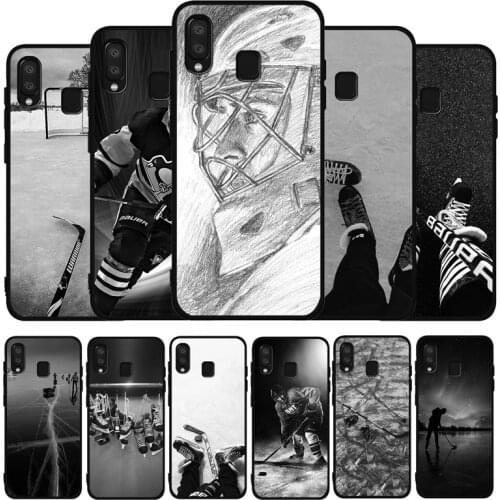 Ice Hockey Rink Sport black soft phone Case For Samsung A10 20 30 40 50 30S 50S 60 70 M10 M30S M40 A31 51 71 A20E A10E A21S