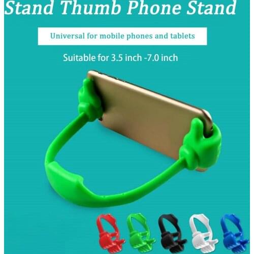 Fimilef Thumb Up Cell Phone Holder Multi Colors Adjustable Silicone Tablet Stand Multi Portable Desktop Stands For IPad Mini