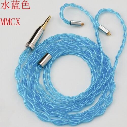 Diy upgrade cable single crystal silver plated wire mmcx