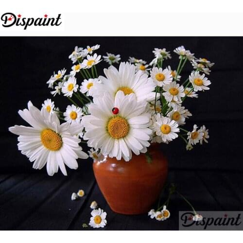 Dispaint Diamond painting "Flower landscape"Full Square/Round Drill Wall Decor Inlaid Resin Embroidery Craft Cross stitch A25988