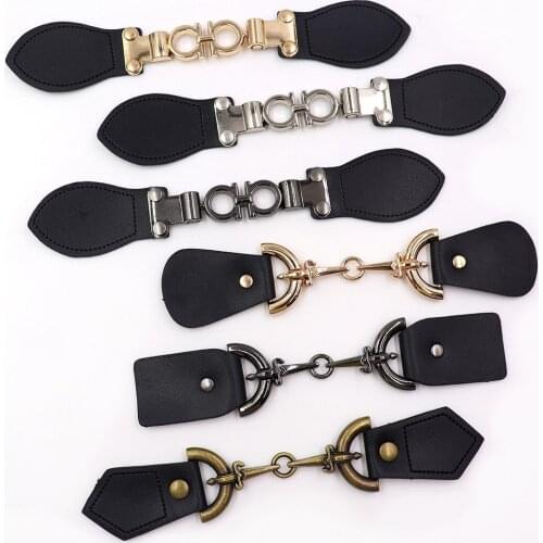 Button button monopoly windbreaker coat button high-end leather metal buckle sweater coat windbreaker belt leather buckle