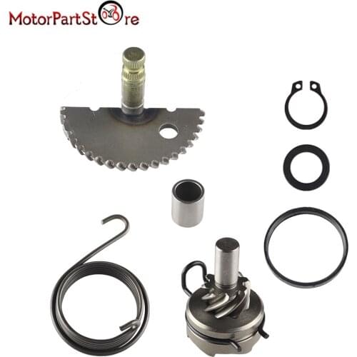Scooter Moped Kick Start Gear Starter shaft Rebuild Kit idle Gear Spring fit 4 Stroke GY6 49CC 50CC 80CC 100CC 139QMB P139QMB