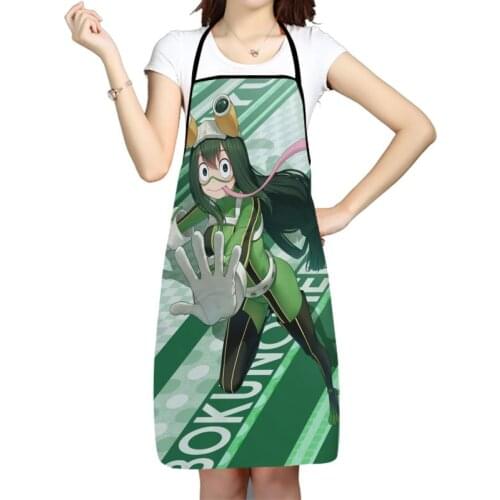 My Hero Academia Printed Kitchen Cooking Baking Aprons Home Cleaning 68*95cm Oxford Fabric For Women Man Home Delantal Cocina