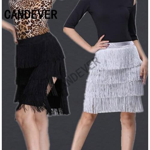 Leopard latin dance skirt sexy women top costume Samba Tango kinds of tassels Dresses competition Performamnce salsa Lady Latin