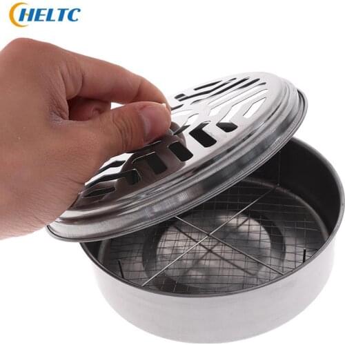 1PCS Metal Mosquito Coils Holder Large Metal Insect Repellent Rack With Cover Mesh Stand Mosquito Repellent Incense Plate
