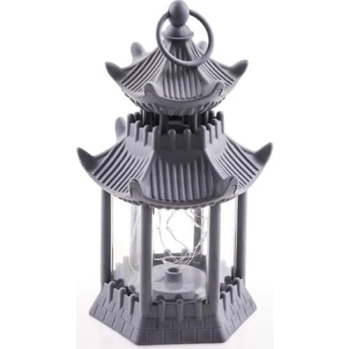 Mukko Home Led decorative Lantern Gray 25 cm decorative objects Декоративные элементы Objetos decorativos