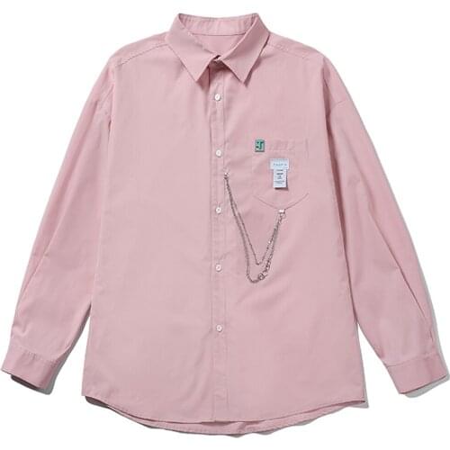 Summer Long Sleeve Shirt Mens Korean Version Fashion Ruffian Handsome Inch Shirts Hong Kong Style Design Sense Of Minority