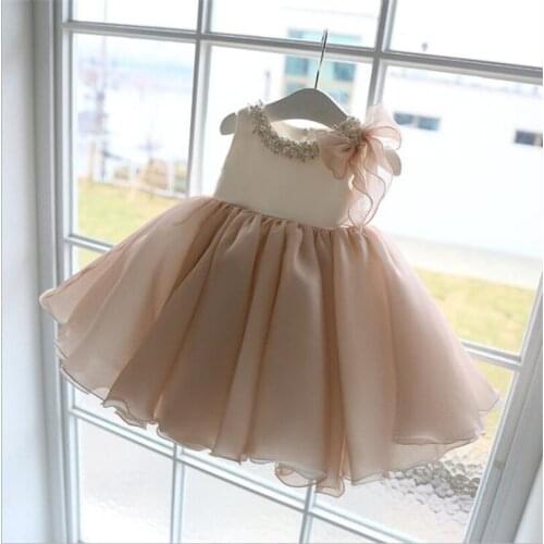 Princess Girls Dress 1st Birthday Party Baby Baptism Dress Pearl Party And Wedding Kids Dresses For Girls Teenage Girl Ball Gown