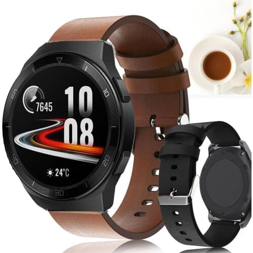 For Huawei Watch GT 2E Strap Genuine Leather Band Replacement Bracelet Watchband GT2E 22mm Watch band Watch Accessories