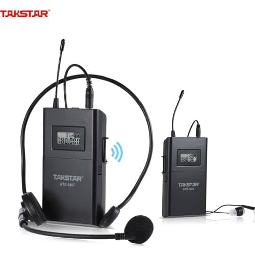 Transmission System TAKSTAR WTG-500 UHF Wireless Acoustic (Transmitter + Receiver) 100m Effective Range 6 Selectable Channels