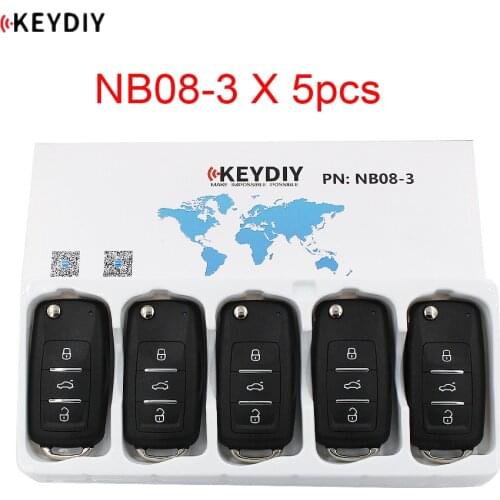 5PCS/LOT, NB08 NB Series Universal Multi-fuctional Remote for KD900/URG200/KD-X2 Key Programmer (5 functions Chips in 1 Key)