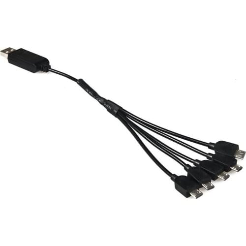 1 to 5 USB Charging Cable 3.7V 1200mAh Replace Rechargeable Lipo Battery Charger for Eachine E58 S168 RC Drone Quadcopter