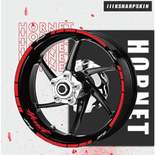 High quality motorcycle sticker wheel fashion film tire decoration sticker for Honda Hornet